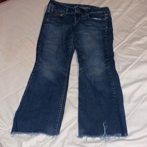 American eagle jeans bottoms cut off see description size 14